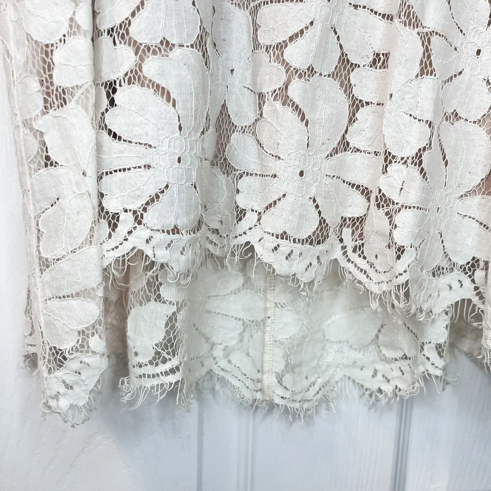 Anthropologie Alya - Floral Lace Halter Top - Size L - Picture 4 of 7